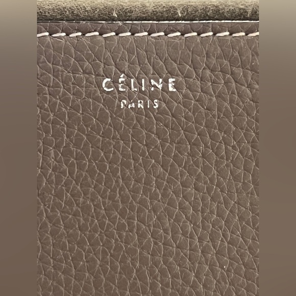 CELINE Drummed Calfskin Multifunction Large Zip Around Wallet - Picture 10 of 10